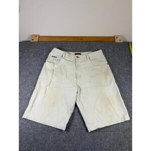 Vintage Paco Sport Mens Cargo Shorts Size 40 Beige Utility Pocket